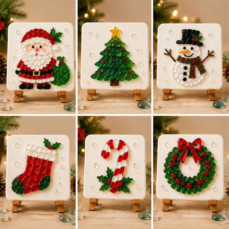 🎄 Christmas Mosaic Craft Kit – Create Your Own Sparkling Holiday Decor ✨