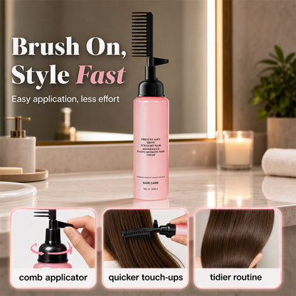 💇‍♀️ Hair Straightening Cream with Built-in Comb – Easy Smoothing Styling Tool for Sleek, Manageable Hair at Home
