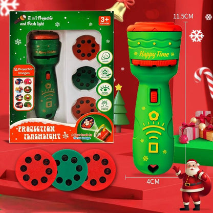 Kids Christmas Halloween Projection Flashlight Toy