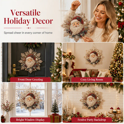 🎄 Christmas Diamond Art Hanging Kit – Sparkling DIY Holiday Ornaments for Door, Window & Wall Decor