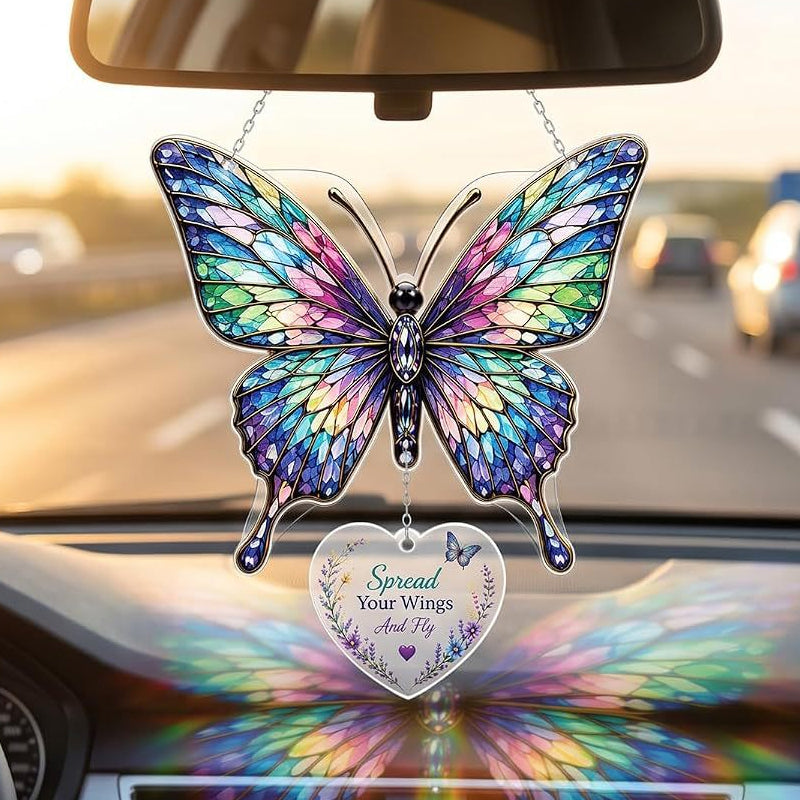 ✨ Inspirational Dragonfly Suncatcher – A Beautiful Reminder to Keep Going 🦋🌈
