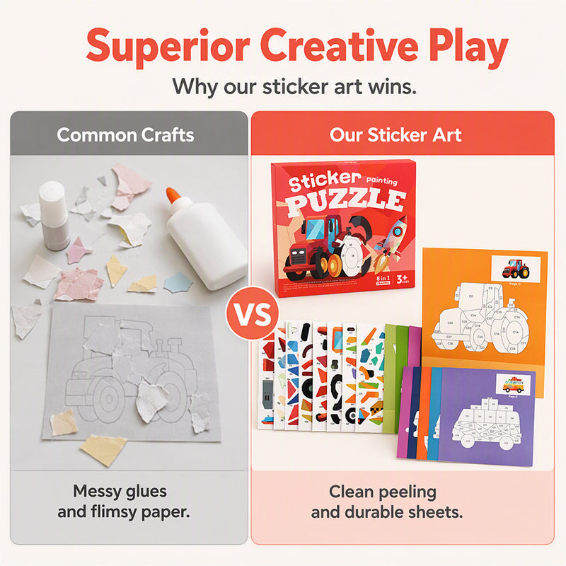 Kids Geometric Sticker Activity Book