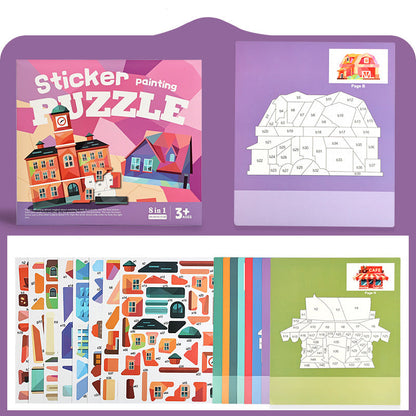 Kids Geometric Sticker Activity Book