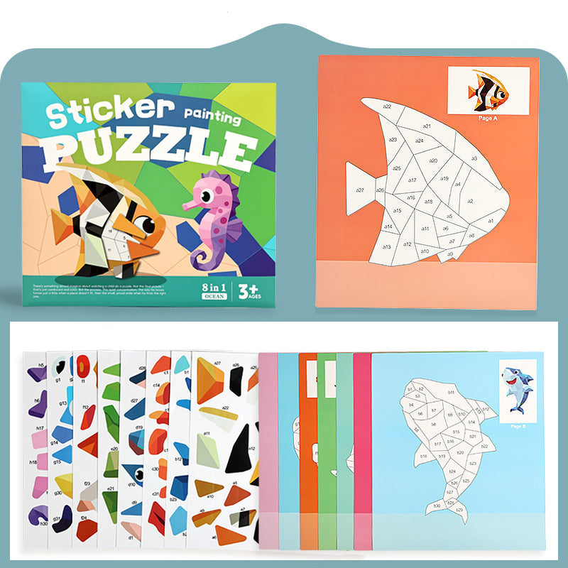 Kids Geometric Sticker Activity Book
