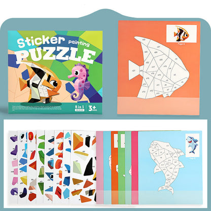 Kids Geometric Sticker Activity Book