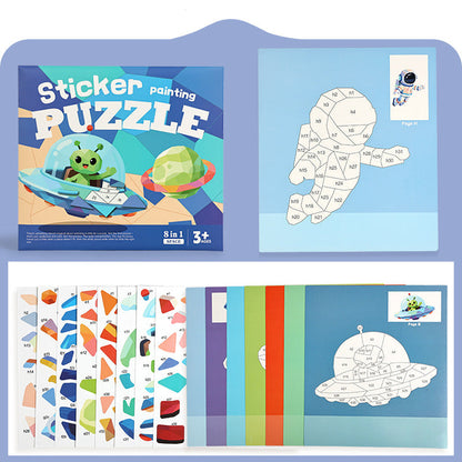 Kids Geometric Sticker Activity Book