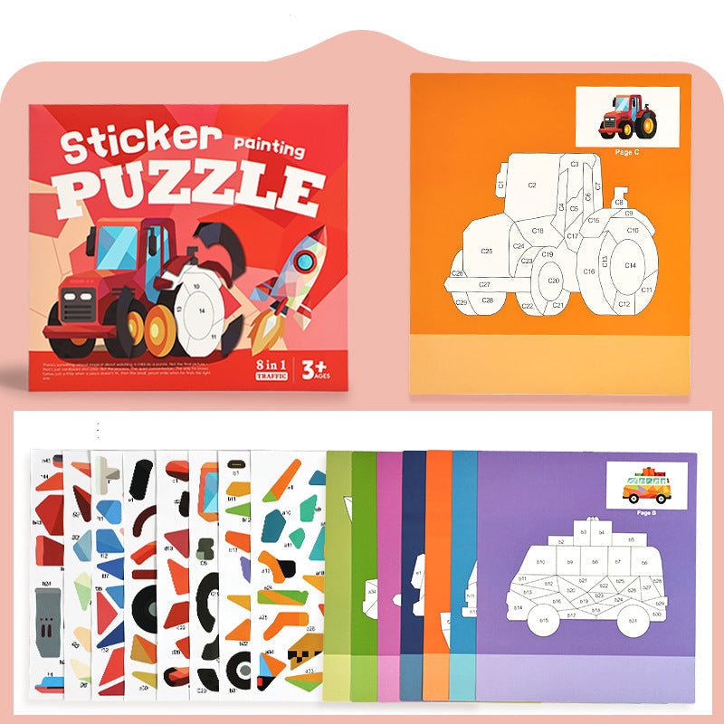 Kids Geometric Sticker Activity Book