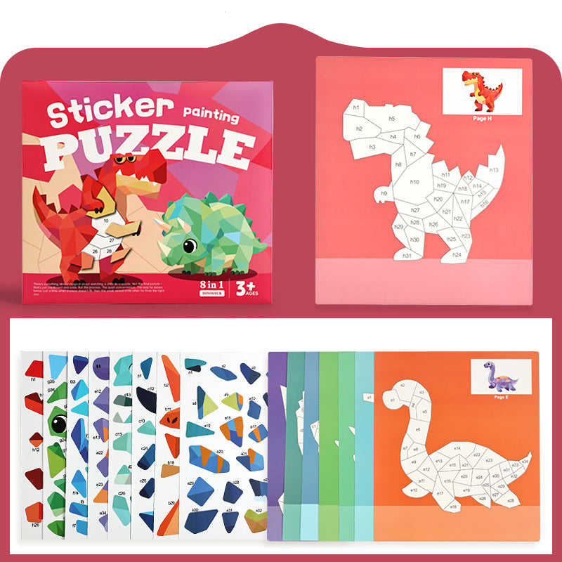 Kids Geometric Sticker Activity Book