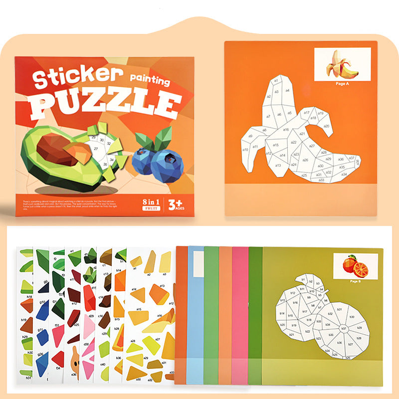 Kids Geometric Sticker Activity Book