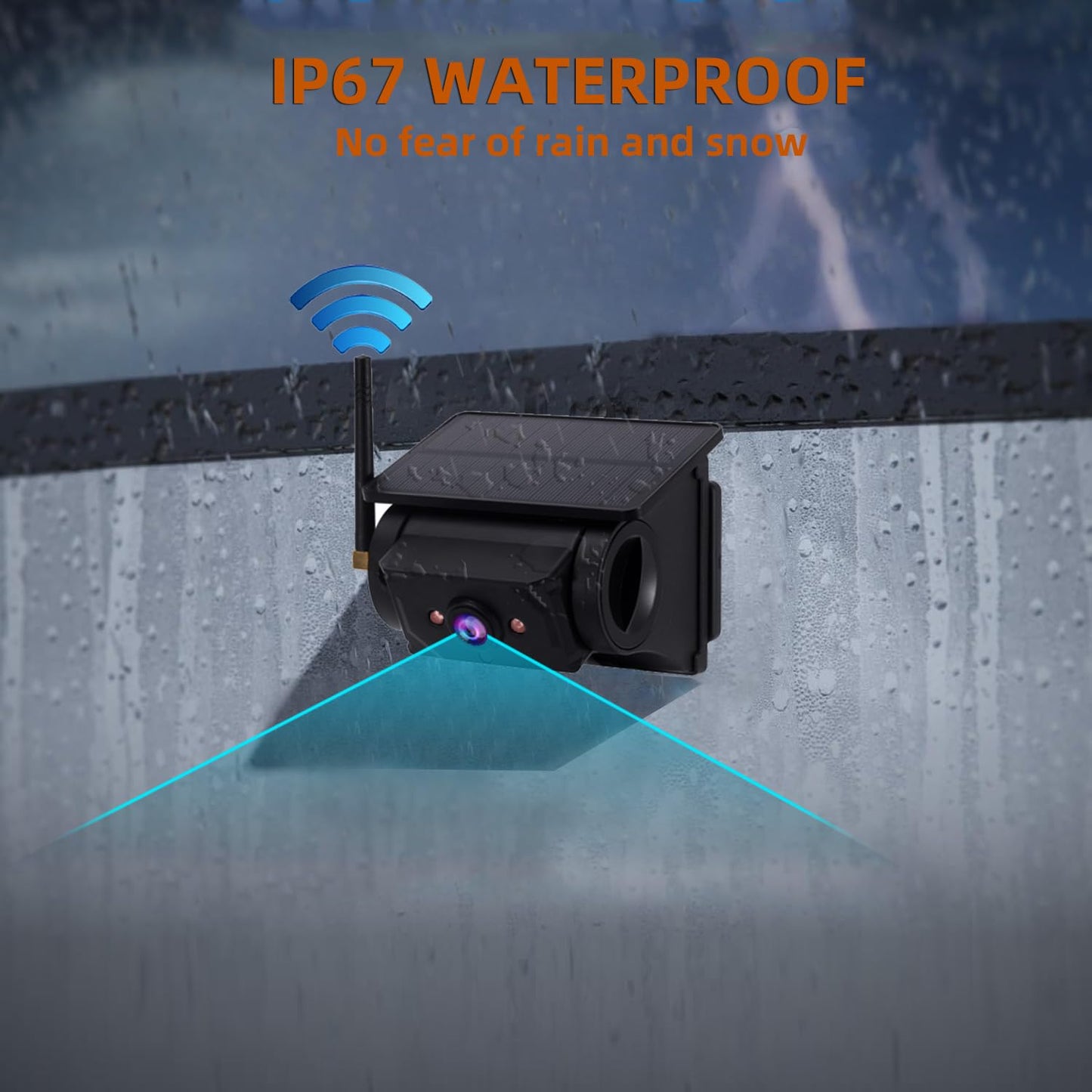 🚛 Drive With Confidence! Wireless 1080P HD Backup Camera – Split-Screen System for Trucks & RVs