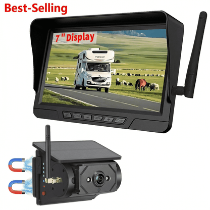 🚛 Drive With Confidence! Wireless 1080P HD Backup Camera – Split-Screen System for Trucks & RVs