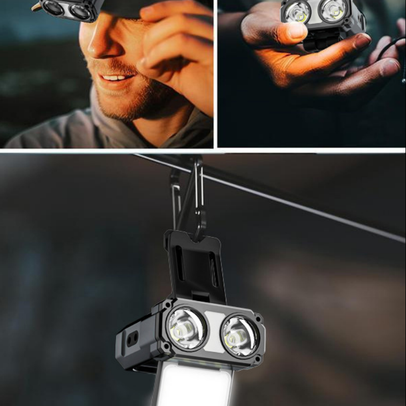 💡 Hands-Free Hat Light – Motion Sensor LED Clip-On Headlamp With Stepless Dimming