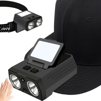 💡 Hands-Free Hat Light – Motion Sensor LED Clip-On Headlamp With Stepless Dimming