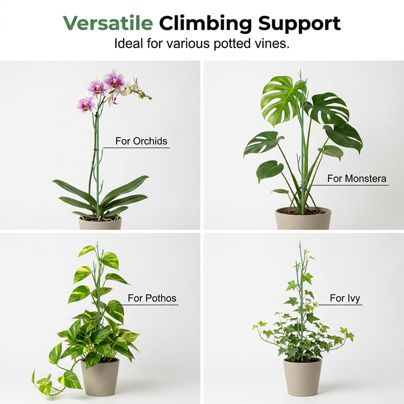 Green Garden Stakes for Climbing Plants
