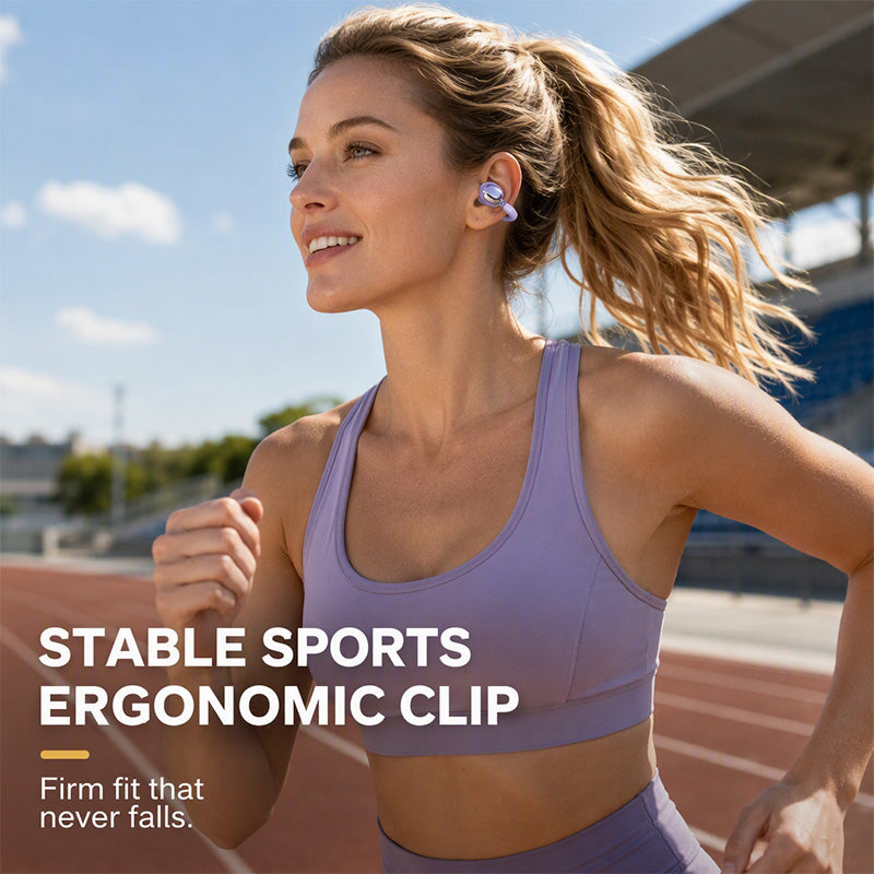 🎧 Open-Ear Clip-On Bluetooth Earbuds – Lightweight, Secure & Comfortable All Day