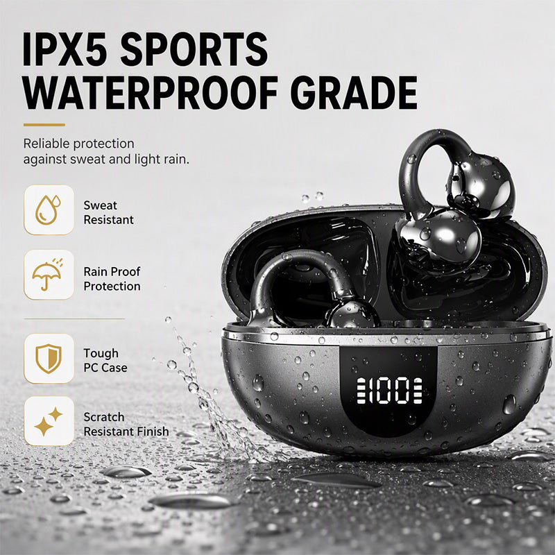 🎧 Open-Ear Clip-On Bluetooth Earbuds – Lightweight, Secure & Comfortable All Day
