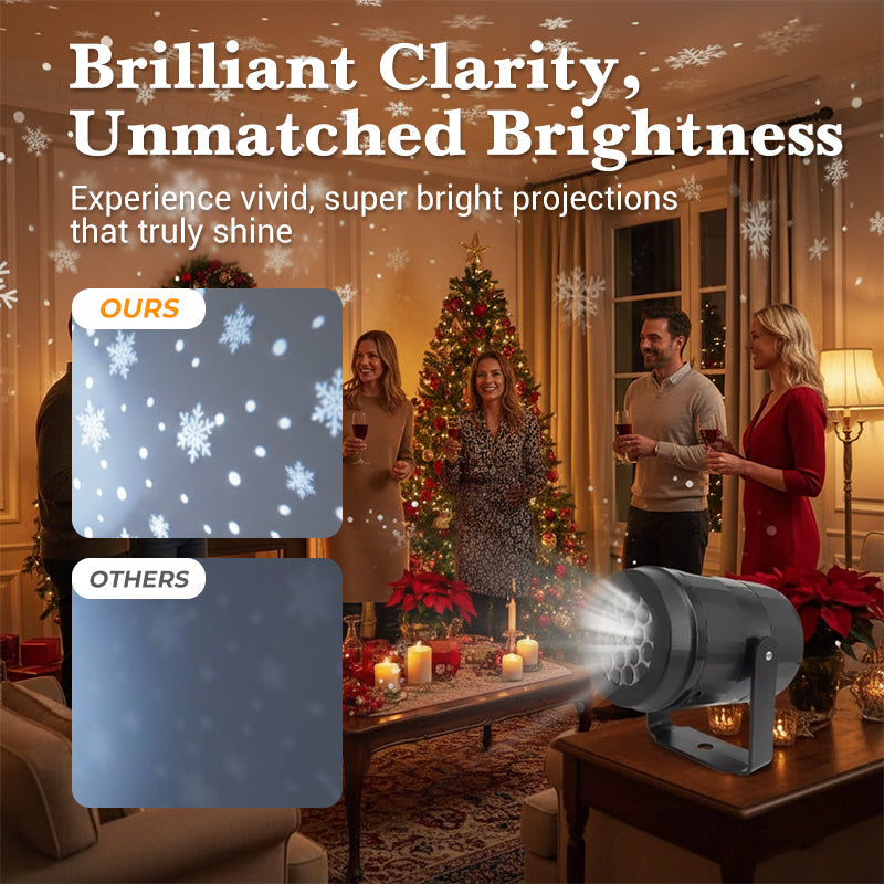 LED Snowflake Projector Lamp