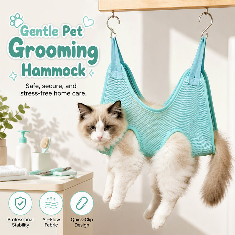 Pet Grooming Hammock for Cats and Dogs