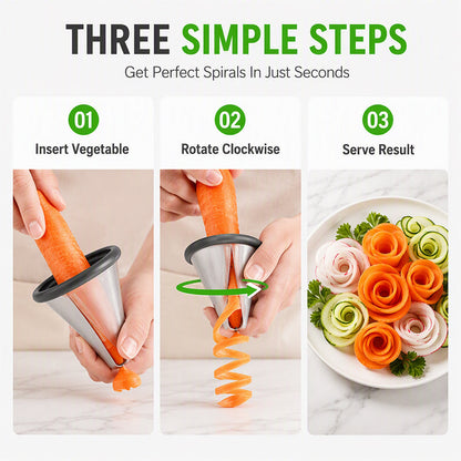 Spiral Funnel Vegetable Curler