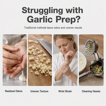Premium Stainless Steel Garlic Press