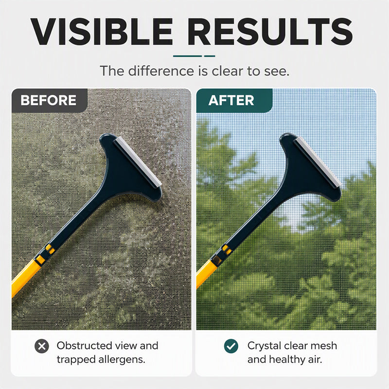 🧹LIMITED-TIME 50% OFF 💦 2-in-1 Window Screen Cleaning Brush — Dual-Use, Efficient, Easy-Grip