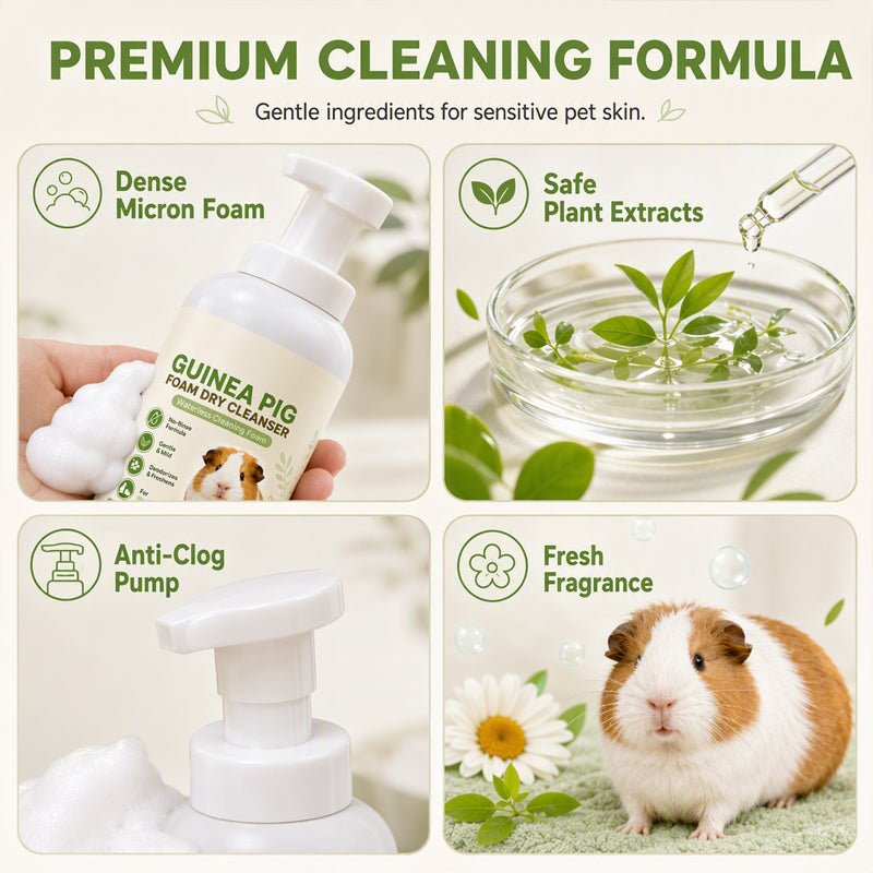 No-Rinse Guinea Pig Shampoo Foam