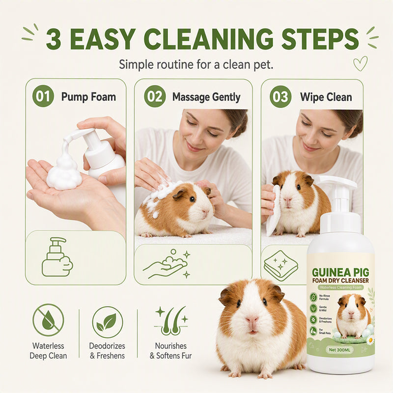 No-Rinse Guinea Pig Shampoo Foam
