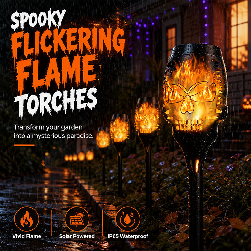 🎃Solar Halloween Skull Garden Stake Lights