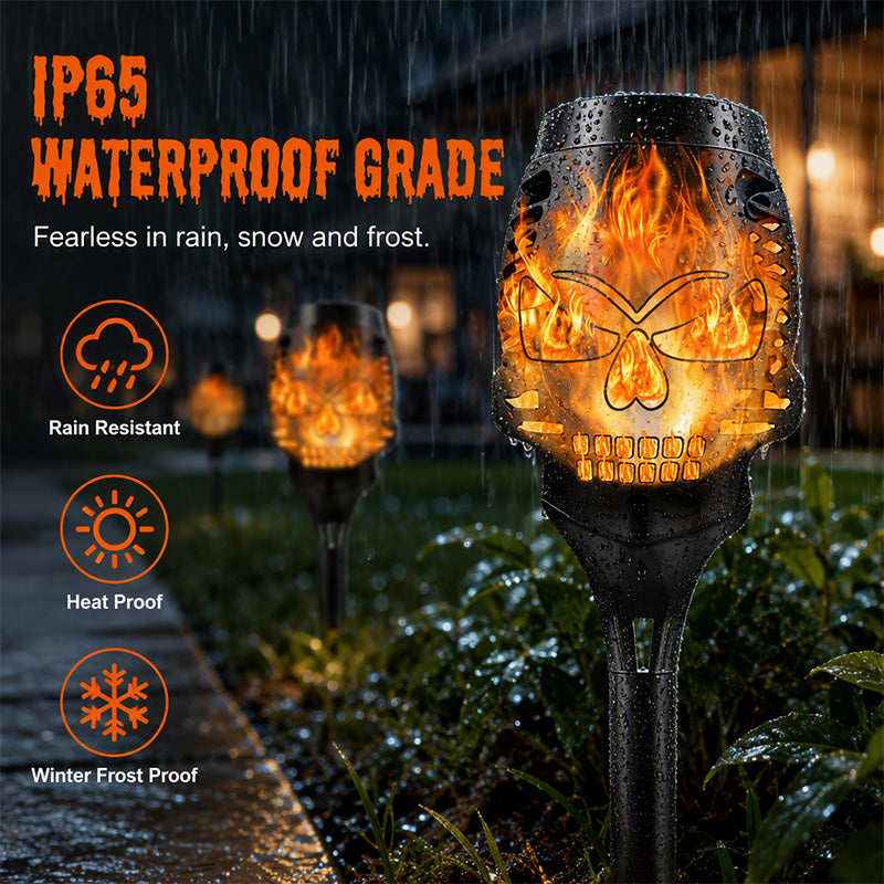 🎃Solar Halloween Skull Garden Stake Lights