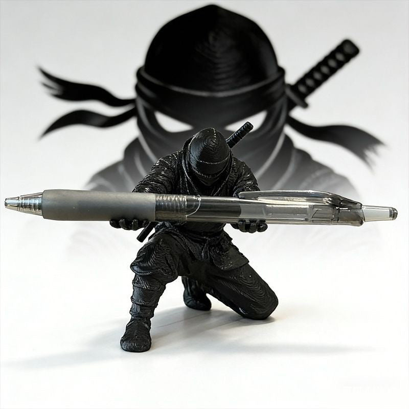 Creative 3D Printed Ninja Warrior Pen Holder