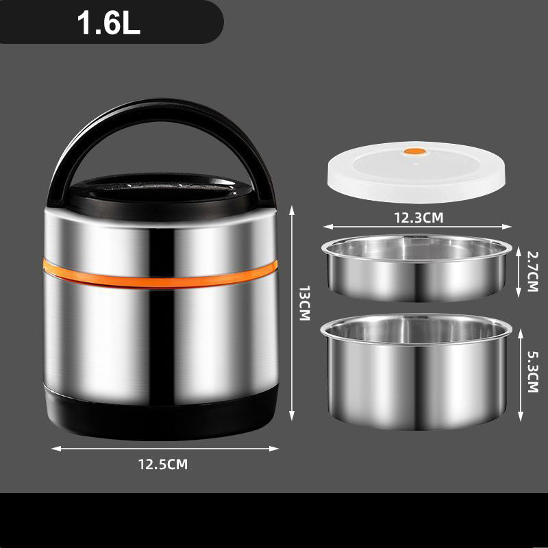 🍱 Multi-Layer Stainless Steel Insulated Food Jar – 1.2L Thermal Lunch Container with Separate Compartments