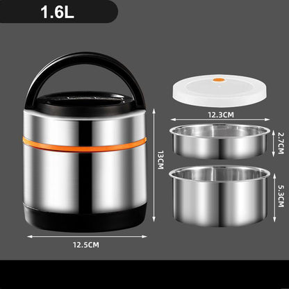 🍱 Multi-Layer Stainless Steel Insulated Food Jar – 1.2L Thermal Lunch Container with Separate Compartments