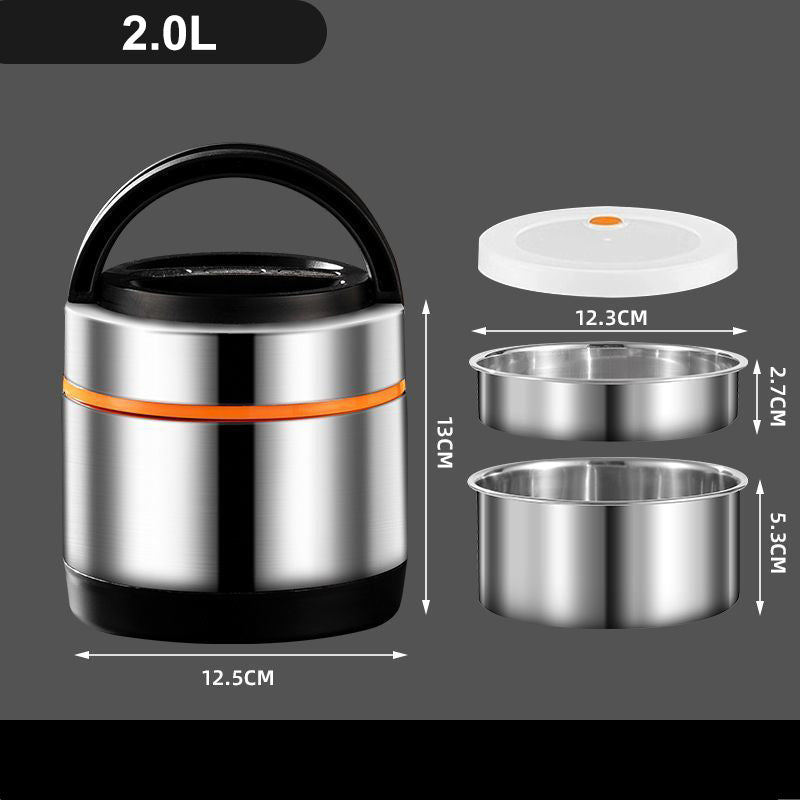 🍱 Multi-Layer Stainless Steel Insulated Food Jar – 1.2L Thermal Lunch Container with Separate Compartments