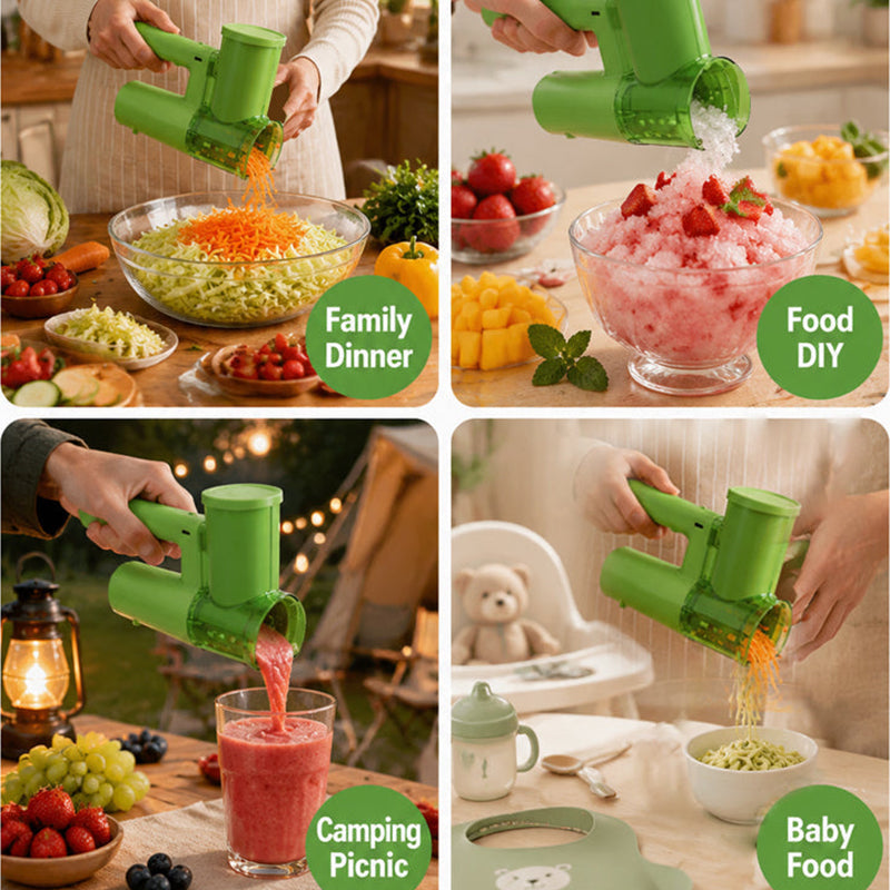 🥕 Cordless Electric Food Chopper – Slice, Shred & Shave With One Tool ⚡