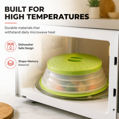2-in-1 Collapsible Microwave Splatter Cover