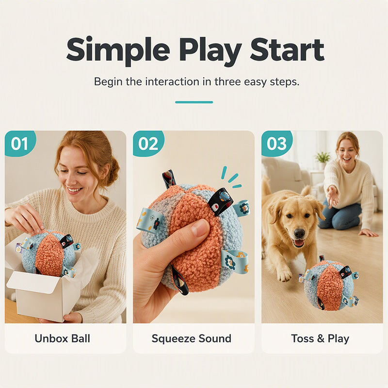 Plush Bite-Resistant Squeaky Pet Toy