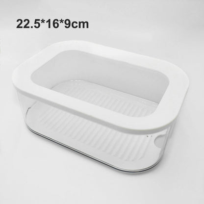 🍱50% OFF! 👀 Clear Fridge Storage Container with Lid – Transparent Visibility, Stackable Design & 3 Size Options – Organize Your Fridge Effortlessly ✨
