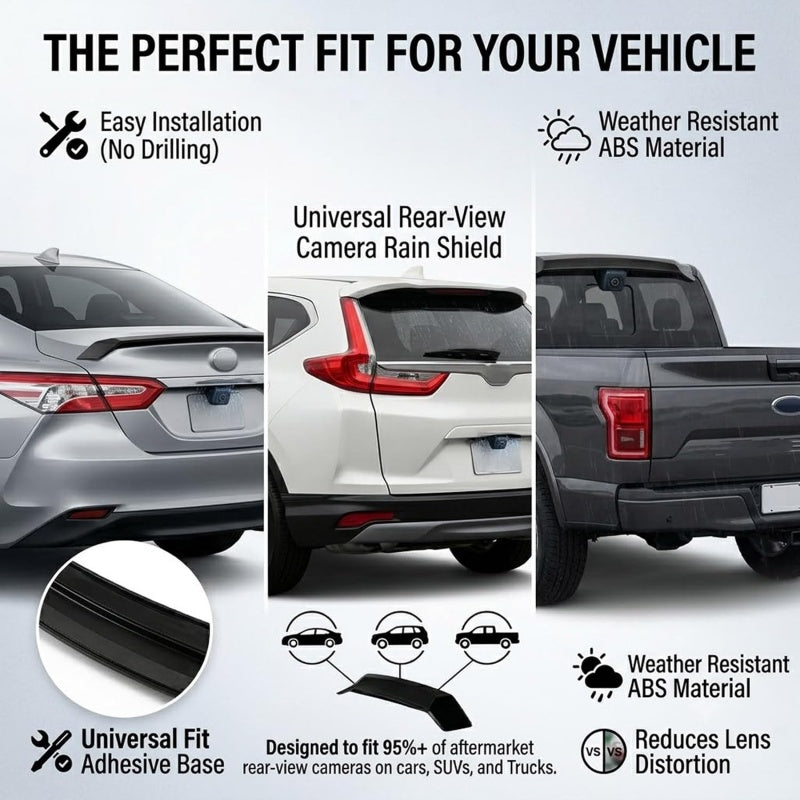 Universal Rear View Camera Rain Shield