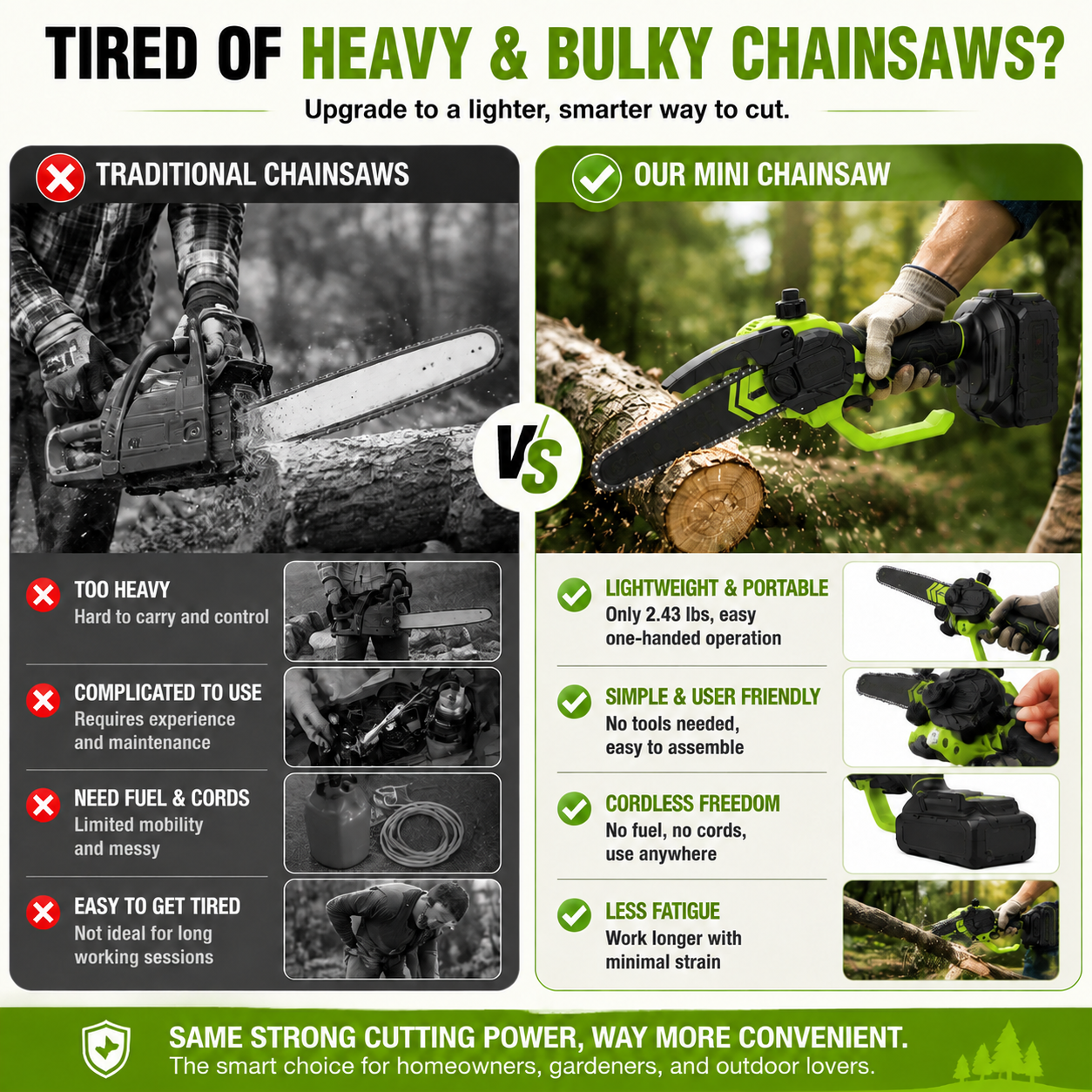 Cordless Mini Electric Chainsaw