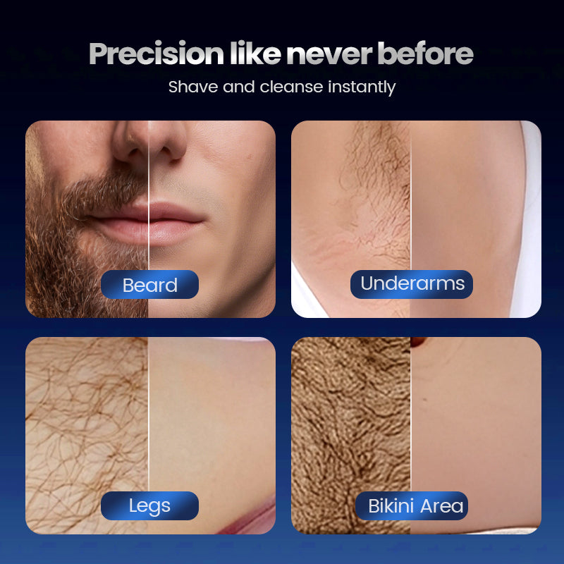 ⚡ Men's Electric Body Groomer – Skin-Protective Waterproof Trimmer for Sensitive Areas