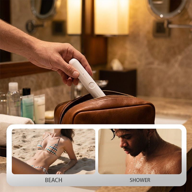 ⚡ Men's Electric Body Groomer – Skin-Protective Waterproof Trimmer for Sensitive Areas