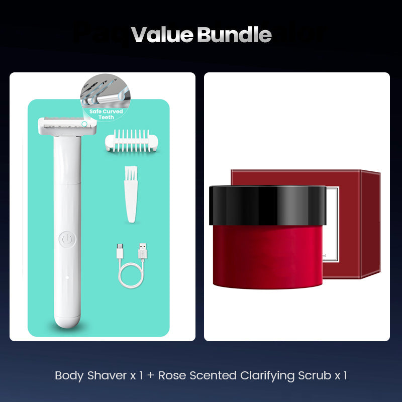 ⚡ Men's Electric Body Groomer – Skin-Protective Waterproof Trimmer for Sensitive Areas