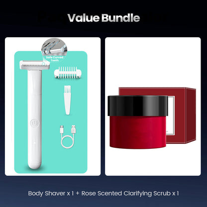 ⚡ Men's Electric Body Groomer – Skin-Protective Waterproof Trimmer for Sensitive Areas