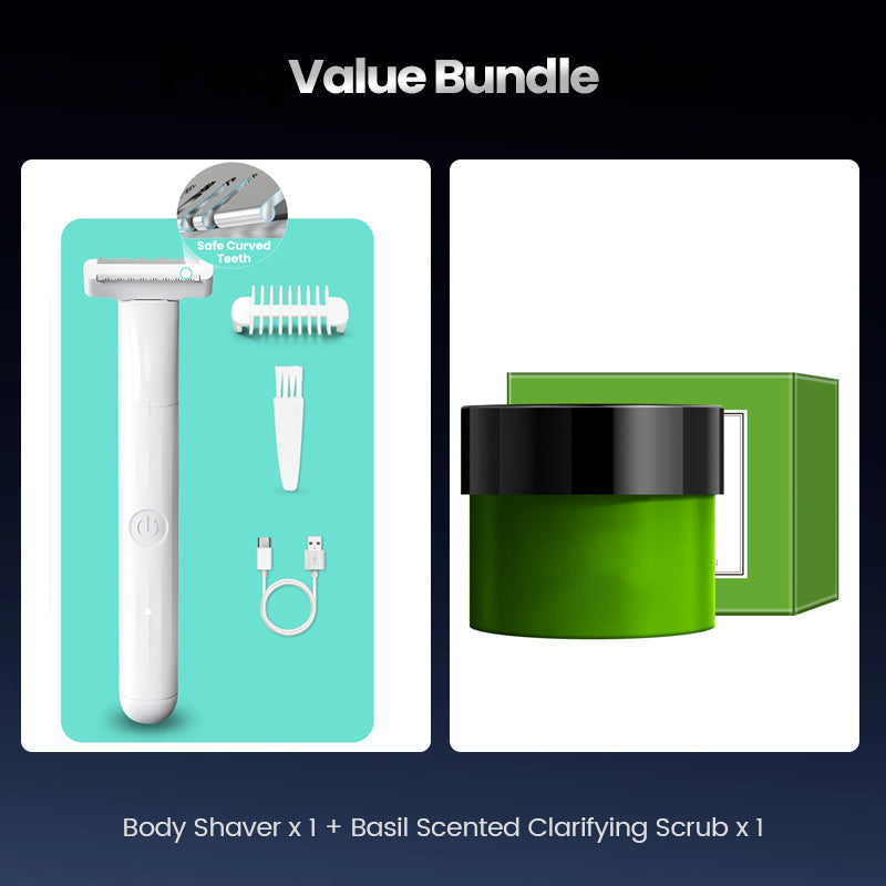 ⚡ Men's Electric Body Groomer – Skin-Protective Waterproof Trimmer for Sensitive Areas