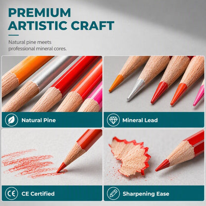 🎨 Professional Oil Colored Pencils – Create Vibrant Artwork With Smooth Blending ✨