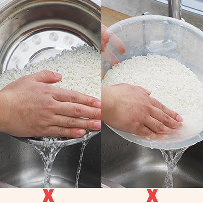 📢📢50% OFF !! ⏰Stainless Steel Rice Strainer Bowl