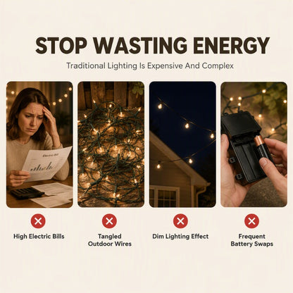 CE Certified LED Fairy Lights Battery and Solar Powered String Lights for Holiday Decor