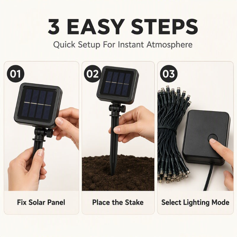 CE Certified LED Fairy Lights Battery and Solar Powered String Lights for Holiday Decor