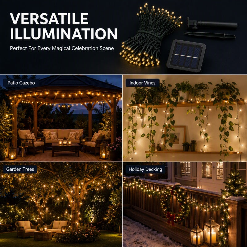 CE Certified LED Fairy Lights Battery and Solar Powered String Lights for Holiday Decor
