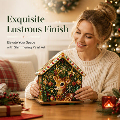 🎄✨ DIY 3D Pearl Christmas Art Kit – Handmade Festive Decoration with 6 Holiday Designs